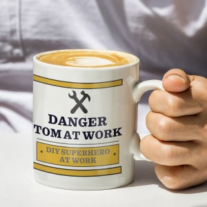 
                            Personalised Man At Work Mug