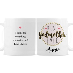 
                            Personalised "Best Godmother" Mug