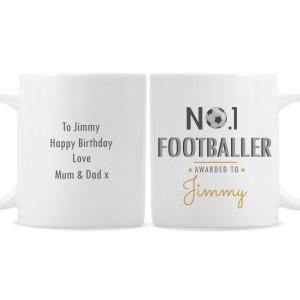 
                            Personalised No.1 Footballer Mug