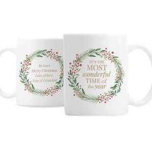 
                            Personalised "Wonderful Time of The Year" Christmas Mug