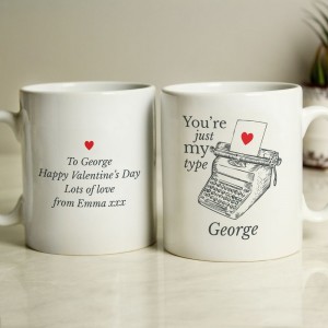 
                            Personalised Just My Type Valentines Mug