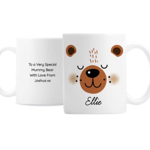 
                            Personalised Cute Bear Face Mug