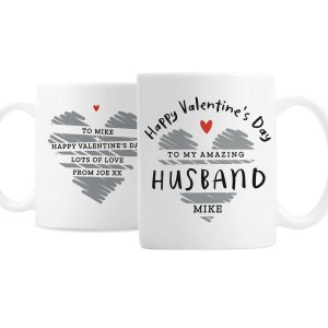 
                            Personalised Happy Valentine's Day Mug