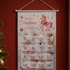 
                            Personalised Unicorn Christmas Advent Calendar