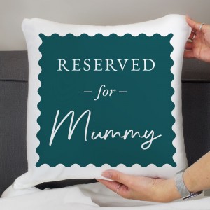 Personalised Deep Teal Reserved For Cushion