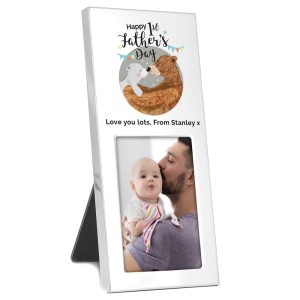 Personalised 1st Fathers Day Daddy Bear 2x3 Photo Frame