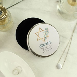 
                            Personalised Bat Mitzvah Round Trinket