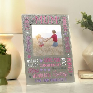 
                            Personalised Mum Glitter Frame