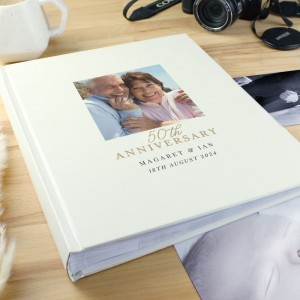 
                            Personalised Photo Upload 50th Anniversary Traditional Photo Album