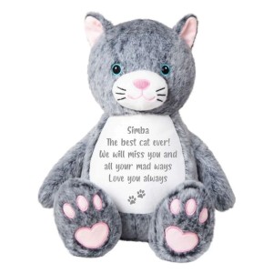 Personalised Comfort Keepsake Memory Cat 