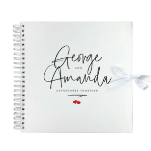 
                            Personalised Couples Names Memory Scrapbook