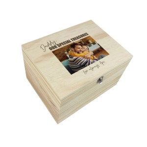 
                            Personalised Our Special Treasures Photo Memory Box - 26cm