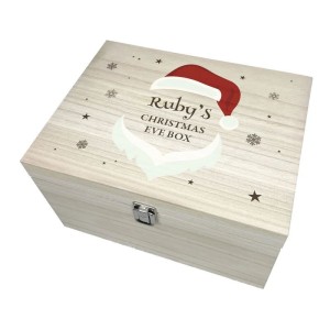 Personalised Santa Face Christmas Eve Box - 26cm