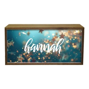 
                            Personalised Wall Mountable Or Self Standing Wooden Light Box Sign - Sparkles And Glitter