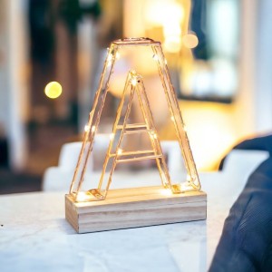 
                            Personalised Light Up Letter Light - A