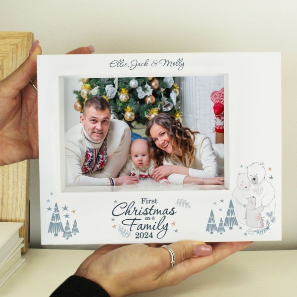 First family christmas photo frame Outlet