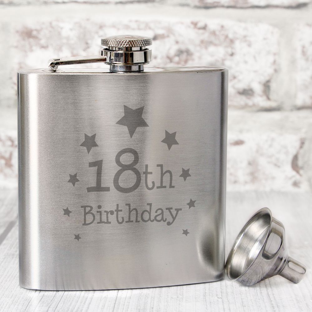 18th Birthday Hip Flask 18th Birthday Hip Flask