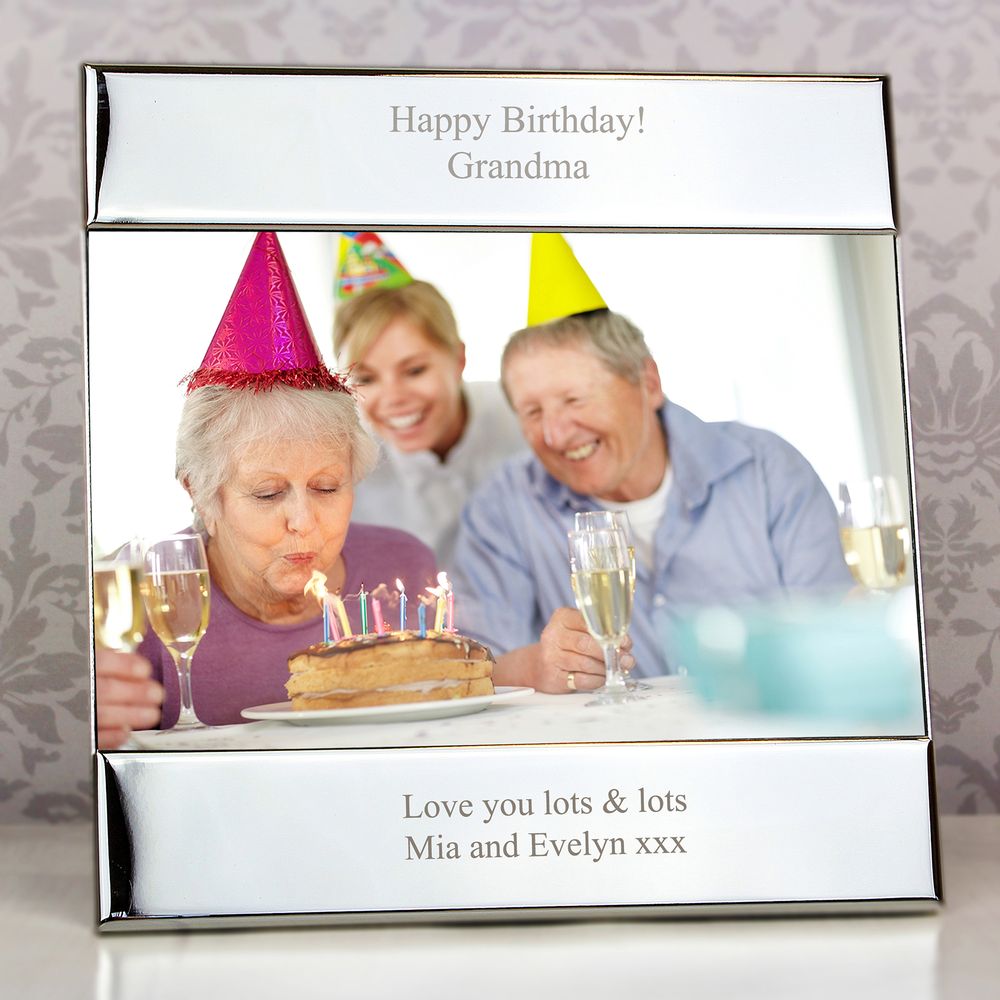 Personalised Silver 6x4 Photo Frame at Personalise.co.uk