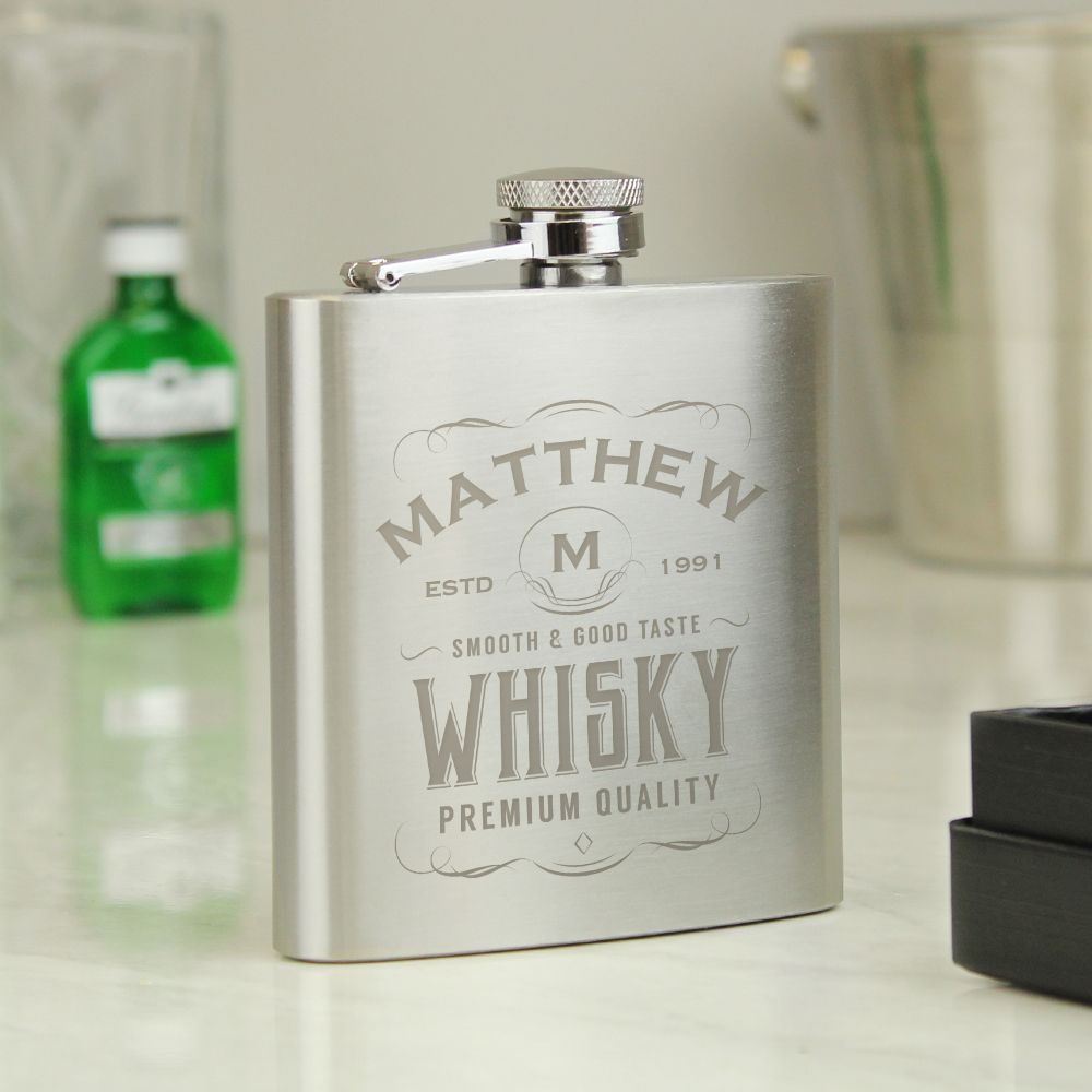 Personalised Whisky Hip Flask Personalised Whisky Hip Flask