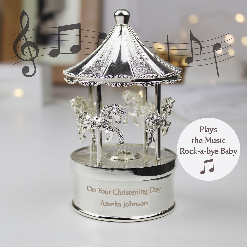 Personalised Musical Carousel Ornament from Personalise.co.uk