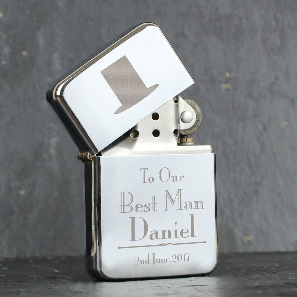 Personalised Decorative Wedding Best Man Lighter Personalised Decorative Wedding Best Man Lighter