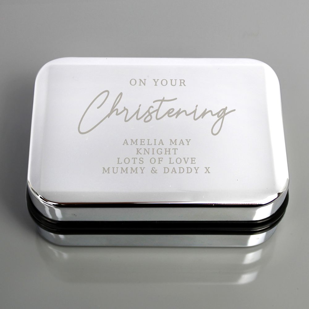 Personalised Christening Necklace Box Personalised Christening Necklace Box