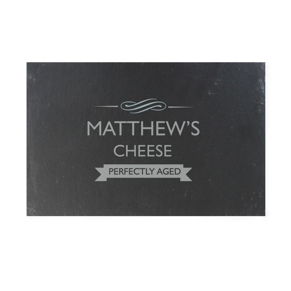Personalised Perfectly Aged Slate Cheese Board Personalised Perfectly Aged Slate Cheese Board
