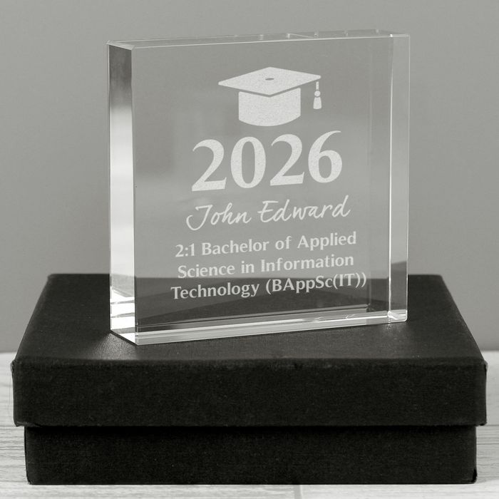 Personalised Graduation Crystal Token