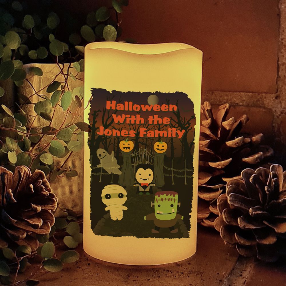 Personalised Halloween LED Candle Personalised Halloween LED Candle