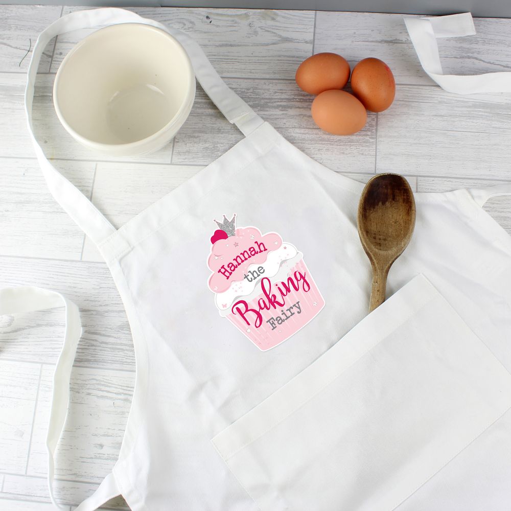 Personalised Baking Fairy Childrens Apron Personalised Baking Fairy Childrens Apron