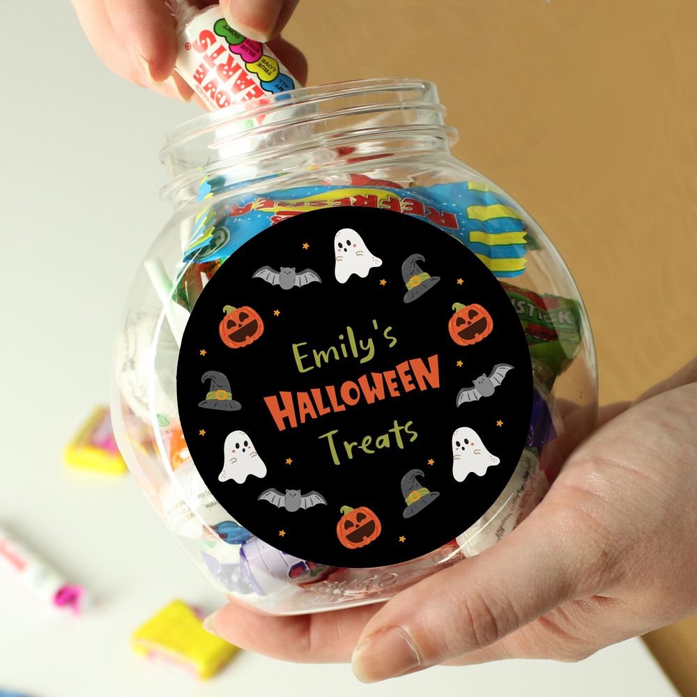 Personalised Halloween Sweets Jar Personalised Halloween Sweets Jar