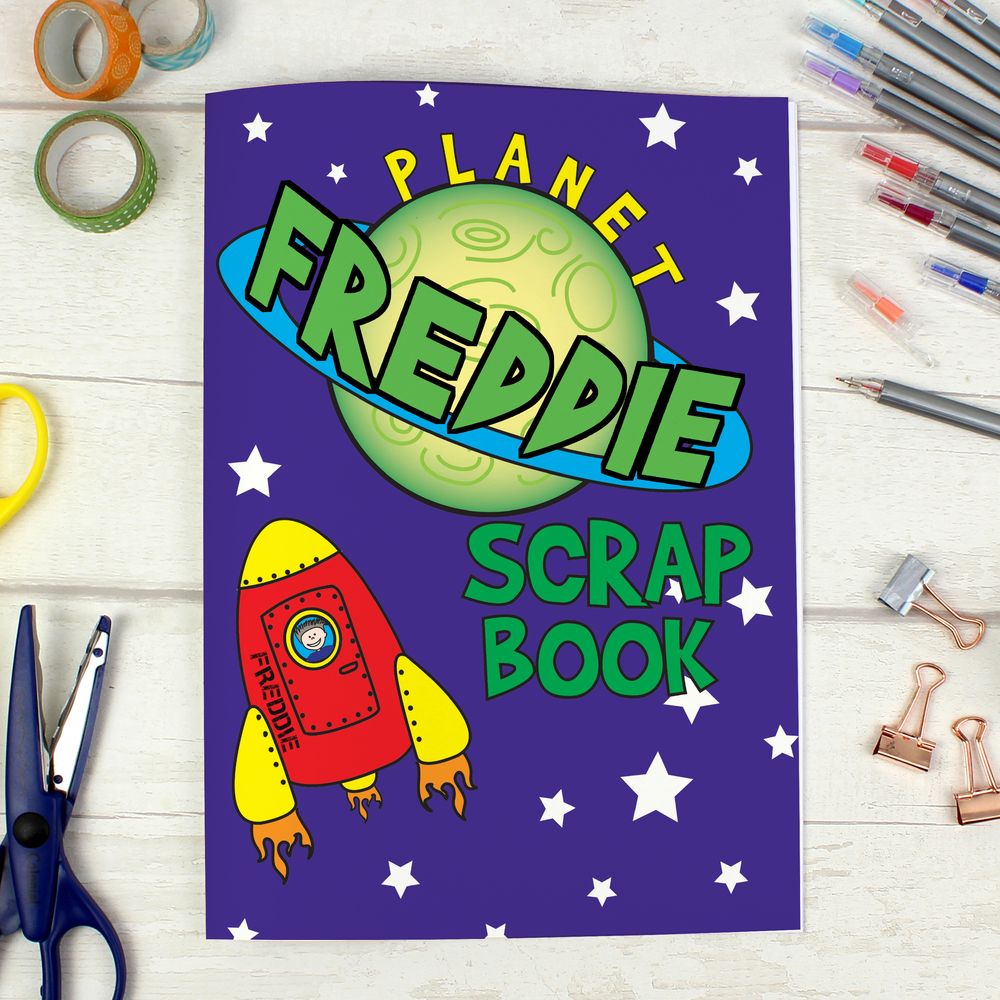 Personalised Space - A4 Scrapbook at Personalise.co.uk