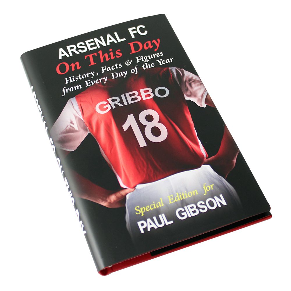 Personalised Arsenal On This Day Book Personalised Arsenal On This Day Book