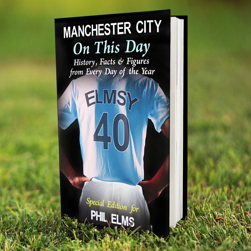 Personalised Manchester City On This Day Book Personalised Manchester City On This Day Book