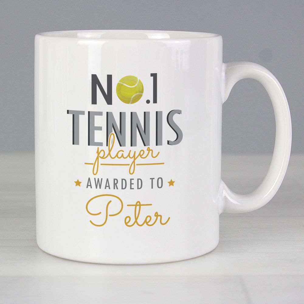 Personalised No.1 Tennis Player Mug Personalised No.1 Tennis Player Mug