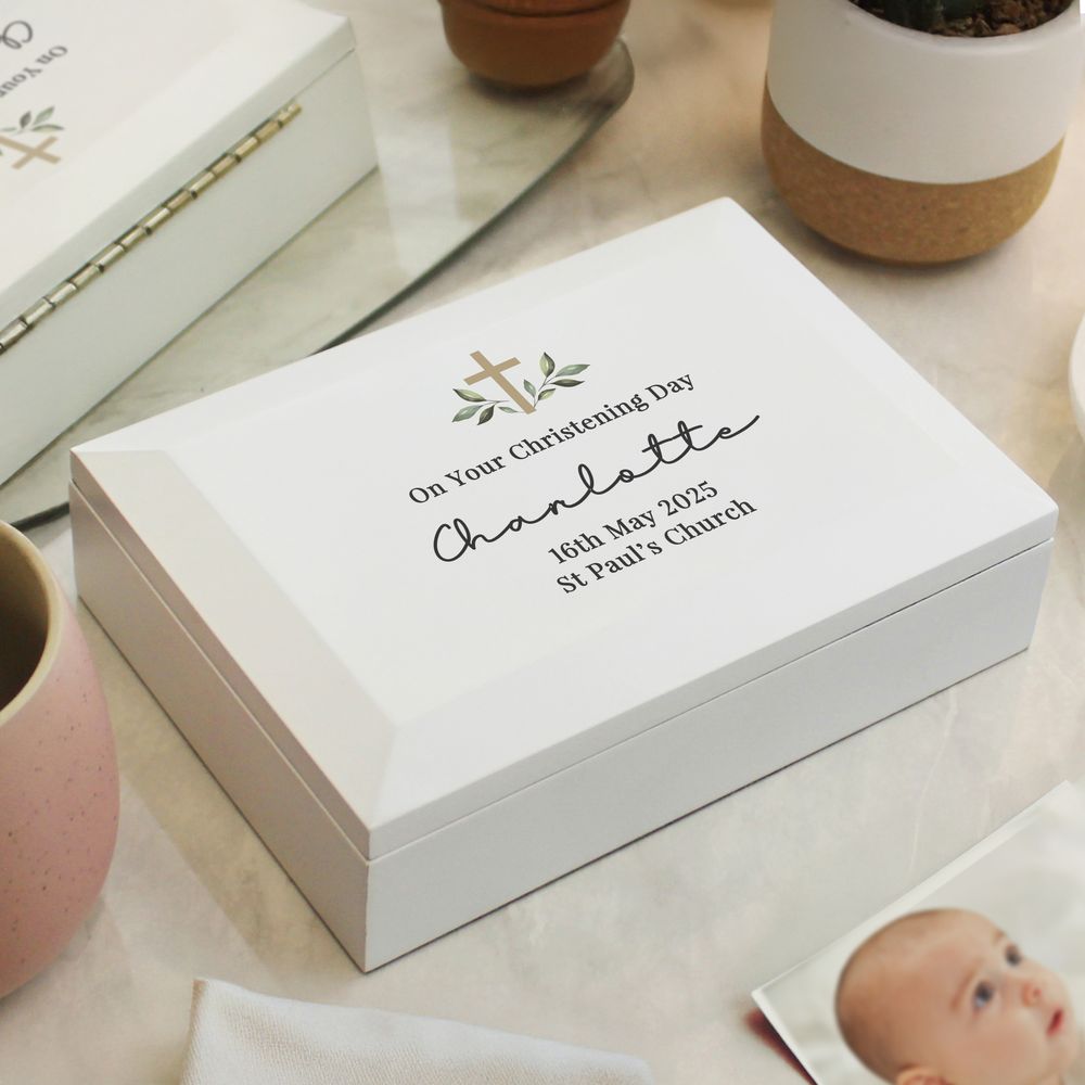 Personalised Holy Communion / Christening Wooden Jewellery Box Personalised Holy Communion / Christening Wooden Jewellery Box