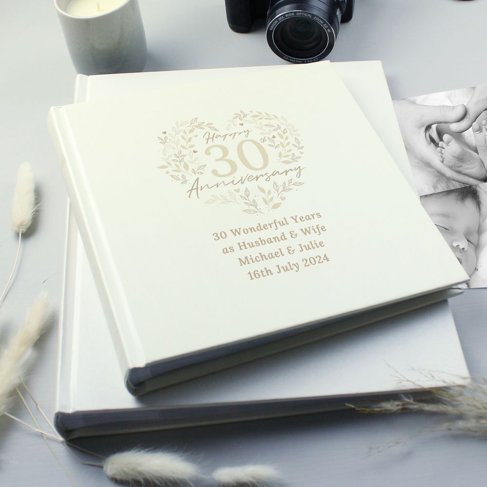 Personalised 30th Pearl Wedding Anniversary Photo Album Personalised 30th Pearl Wedding Anniversary Photo Album