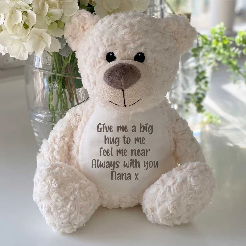Personalised Record-A-Voice Teddy Bear – Cream – Gift Bag Personalised Record-A-Voice Teddy Bear – Cream – Gift Bag